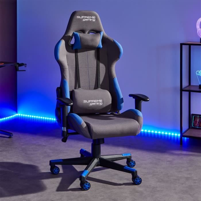 IDIMEX Chaise de bureau GAMING fauteuil ergonomique avec coussins