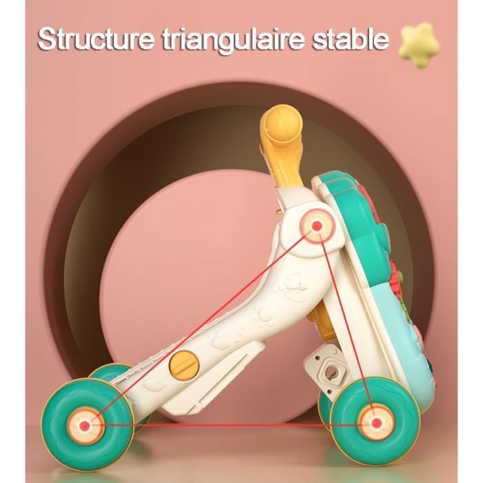 Trotteur Bébé 5 en 1,Troteur Marche Bebe pour sAmuser et Apprendre à Marcher ,Trotteur Garçon volutif avec Lumière et bleu - Cdiscount Puériculture &  Eveil bébé