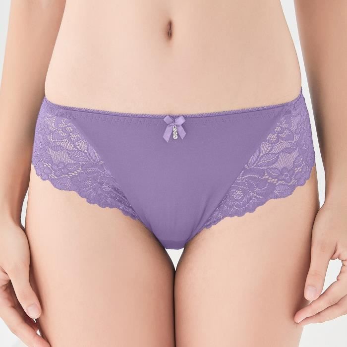 Slip femme violet deals