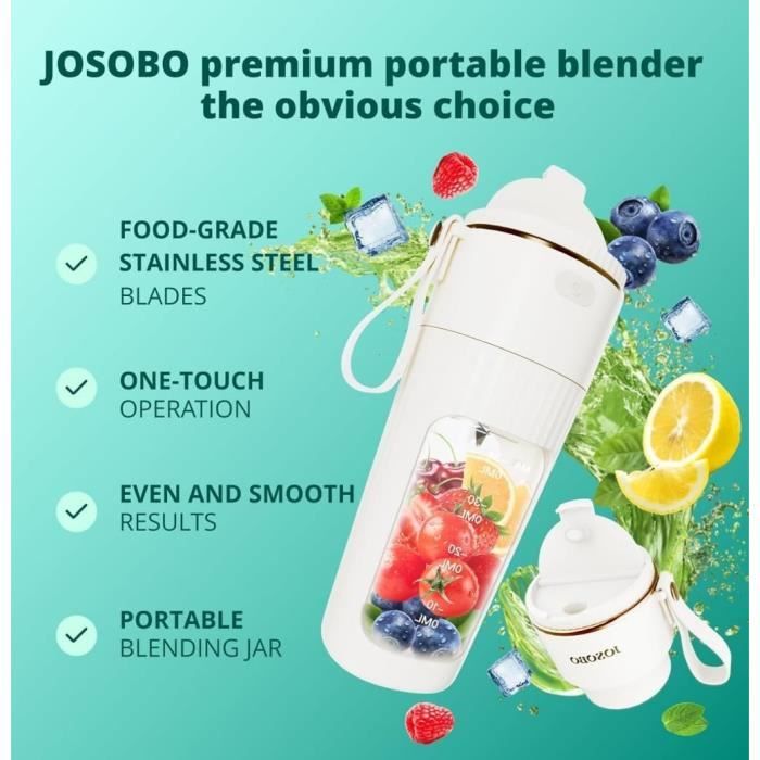 Mini Mixeur Portable 380 Ml - Mélangeur Électrique Avec 6 Lames En