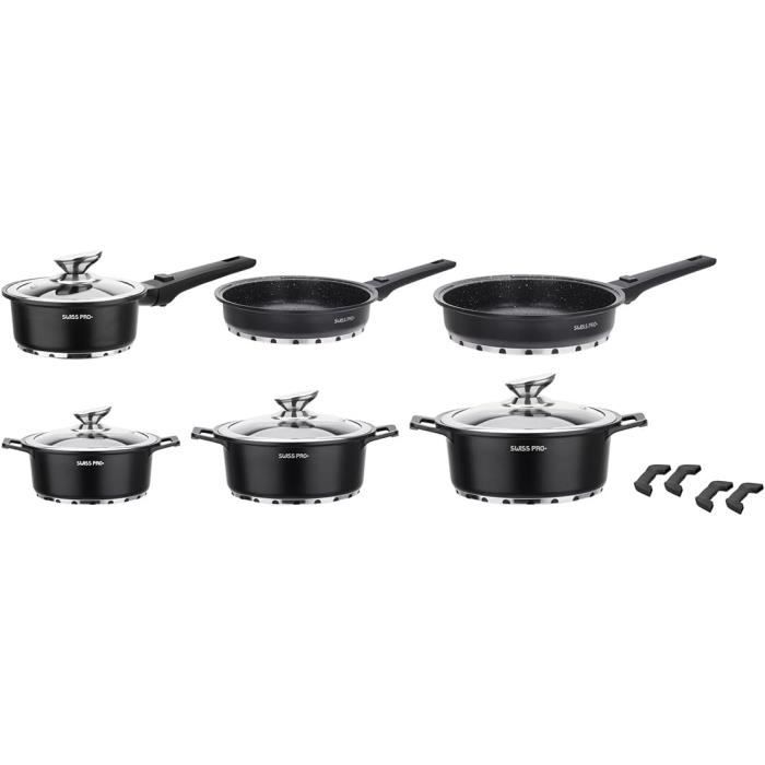 Royal Swiss - Set De Poêles En Céramique 6 Pièces - Tous Feux Induction Revetement Antiadhesif