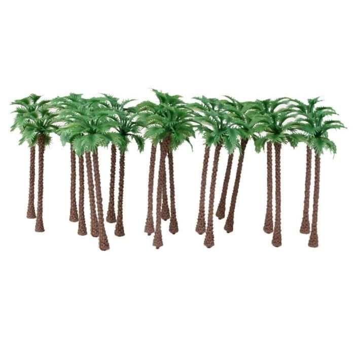 Naisicatar 10 Cocotiers Miniatures En Plastique – 13 Cm – Décor De Jardin De Fées, Gâteaux, Modèles Ferroviaires