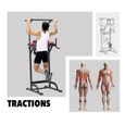 Pullup Fitness Barre de traction ajustable - Chaise romaine-2