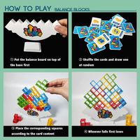 ciwich Tetra Tower - Juguetes apilables de equilibrio, 64 piezas, juego