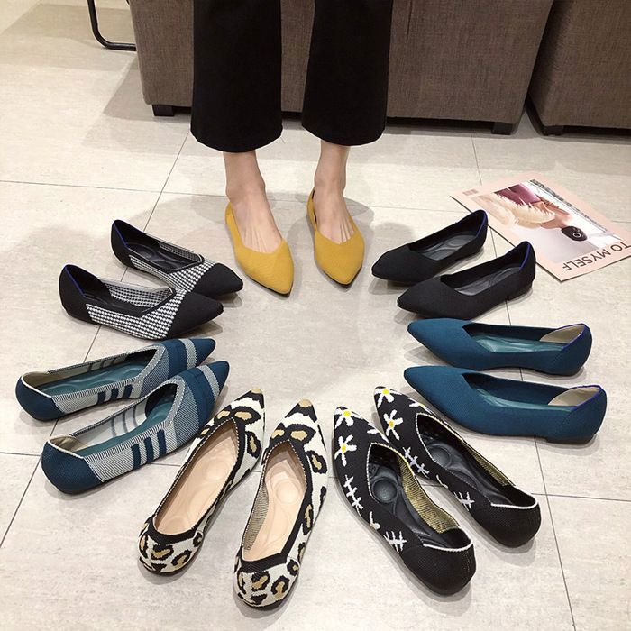 Chaussures plates pointues clearance