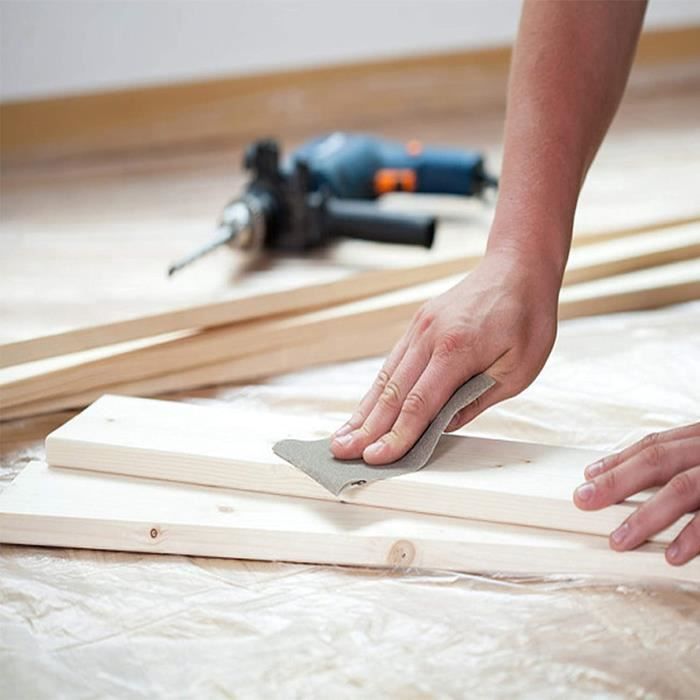 Navaris Papier De Verre Sec Ou à L'eau - 42x Papier Abrasif Grain 120 à 3000 - Feuille Abrasive Pour Poncer Bois Métal Voiture Meuble - 23 X 9,3cm