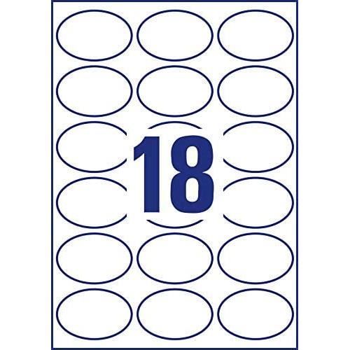 AVERY Zweckform Étiquettes Rondes Ø80mm - Lot De 10 Feuilles (60 Autocollants) - Amovibles Sans Traces - Pour Confitures, Organisation