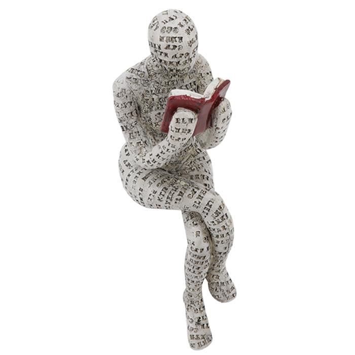 HURRISE Figurine de femme lisant Figurine de femme de lecture en résine,  moulage de pâte à papier innovant, luminaire decoration - Cdiscount Maison