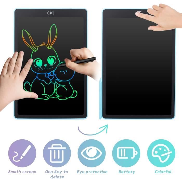 Tablette D'écriture LCD Coloré, Portable Tablette Dessin Enfant, Deecam