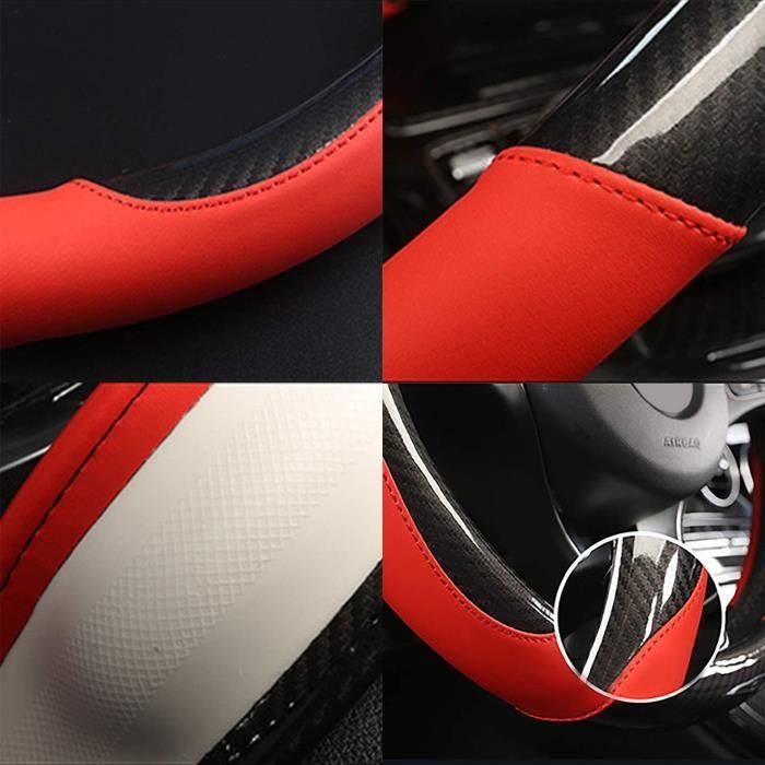 Housse Volant Cuir Véritable 37-39 Cm | Couture Artisanale Antidérapante | Confort & Protection Toute Saison