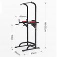 Pullup Fitness Barre de traction ajustable - Chaise romaine-3