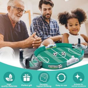 Mini Baby Foot Vusddy Avec 6 Balles - Jeu De Table Interactif Pour Enfants Et Adultes, 42x21 Cm