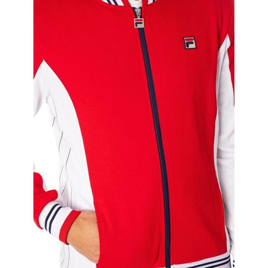 Veste de Survetement Fila Settanta Baseball Rouge Manches Longues Multisport Rouge Cdiscount Sport