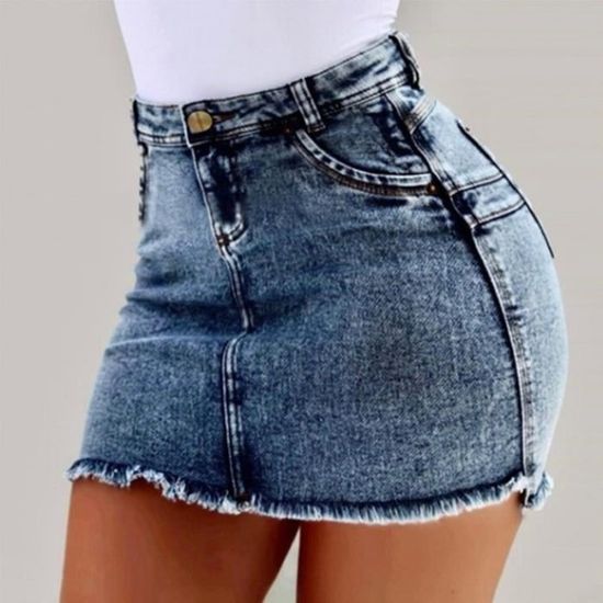 Jupe en jean top sexy
