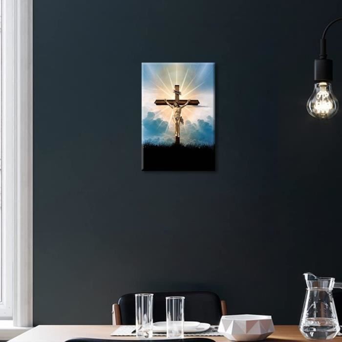 Plaque rétro en métal - 20,3 x 30,5 cm - Affiche de Jésus Christ