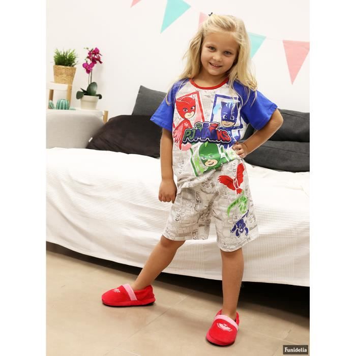 FUNIDELIA Pyjama Pyjamasques court enfant Les meilleurs produits derives offrir aux veritables fans Taille 2 3 ans