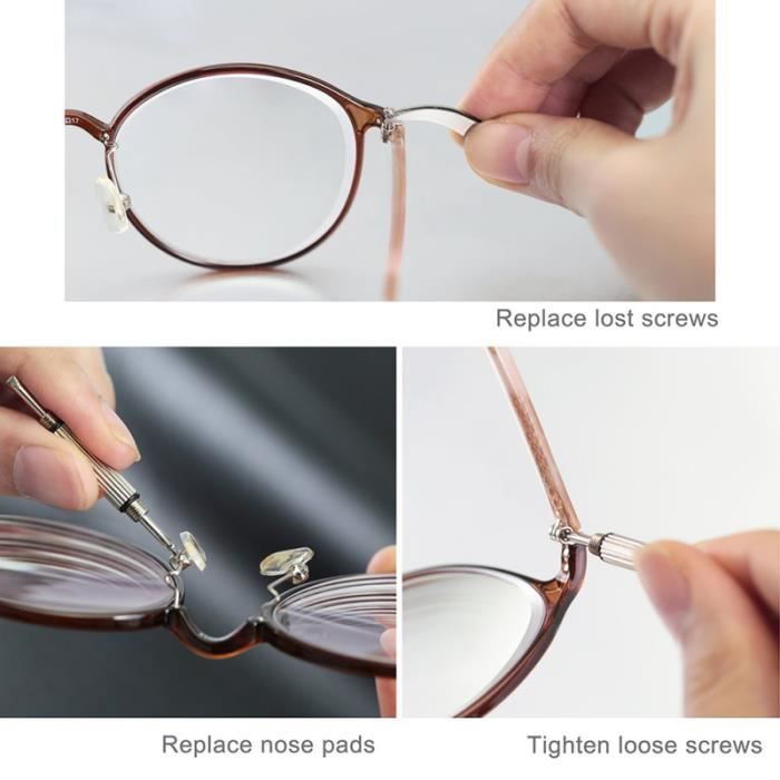 1000 pi ces Kit de r paration lunettes montre de soleil outil de