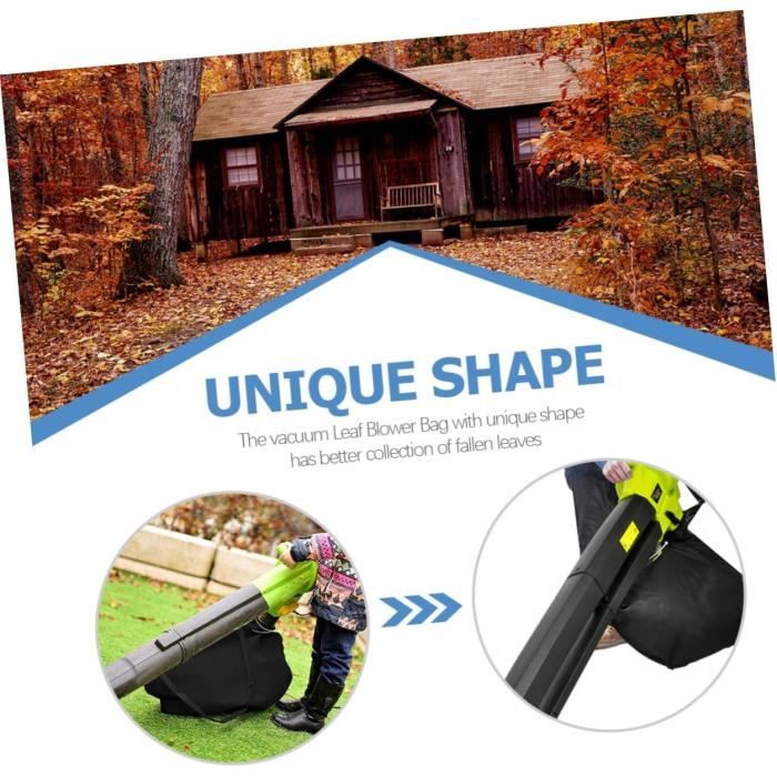 Sac Universel Pour Souffleur/aspirateur à Feuilles - Tissu Oxford Résistant - 60x44 Cm - Grande Capacité, Facile à Installer - Jardin, Parc, Espaces Verts