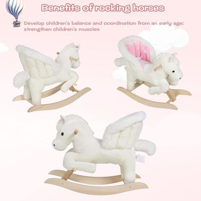 Cheval à Bascule Enfant (1~3 Ans), Cheval à Bascule, Jouet à Bascule Bebe,  Jeux Bascule pour Petits Enfants Bébé Garçons et Filles - Cdiscount Jeux -  Jouets