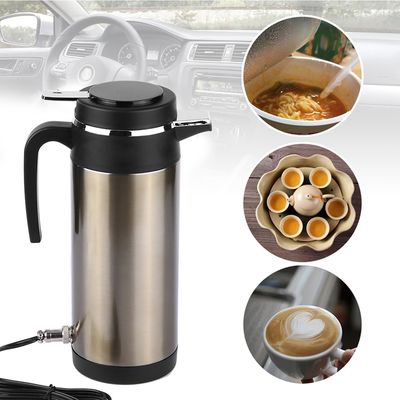 Bouilloire électrique De Voiture 12V/24V - 500ml Acier Inox 304 - Écran LCD Réglable - Allume-cigare