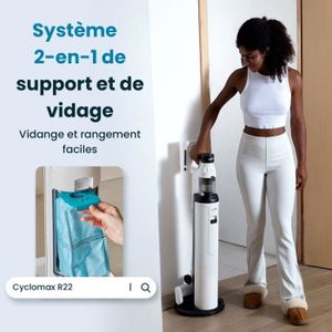 250€ Sur Aspirateur Balai Sans Fil PRETTYCARE W100 Aspiration 20KPa 2 Vitees Reglables Rouge