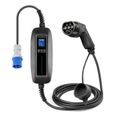 Chargeur de voiture électrique Timing Chargeur EV portable 7kW, câble de type 2 8/16/24 / 32A Charge réglable IEC 62196 EVSE pour-0