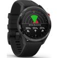 Garmin Approach S62 Sport GPS Golf Smartwatch (lunette noire avec bande noire)-0