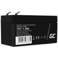 GreenCell®  Rechargeable Batterie AGM 12V 1,3Ah accumulateur au Gel Plomb Cycles sans Entretien VRLA Battery étanche Résistantes-0