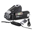 VBESTLIFE caméra 2 Caméra DV 1080P 16MP Écran rotatif TFT 2,7 pouces Caméra vidéo à zoom numérique 16x avec câble USB (Noir)-0