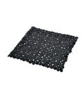EMINZA Tapis de fond de douche anti-dérapant Galets Noir