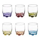 SECRET DE GOURMET Lot de 6 Verres à Eau "Tino" 31cl Multicolore