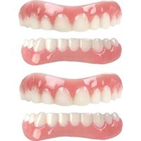 FIXATEUR DE PROTHESE DENTAIRE Immédiat Prothèses Dentaires Cosmétiques Silicone Dentier Haut Et Bas Sourire Parfait Dentier pour