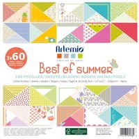 Bloc de dessin Artemio Best of Summer - 180 pages recto 3x60 - Vert - Enfant Mixte