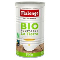 LOT DE 3 - MALONGO - La Tierra Café Moulu Bio - boite de 500 g