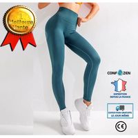 Pantalon de yoga et de fitness vert pour femme - CONFO® - Taille haute et respirant