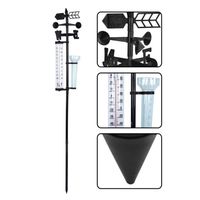 Station météo - SURENHAP - Mesureur 3 en 1 - Thermomètre, pluviomètre, indicateur de vent