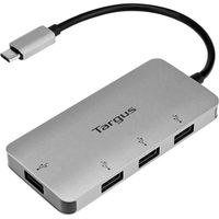 Targus Hub USB-C a 4 ports USB-A, Adaptateur USB compatible avec Windows, MacOS et Chrome OS, Station d'accueil pour peripher