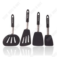TD® Ensemble de spatules en silicone, 4 pièces / ensemble avec trous de suspension Ensemble d'ustensiles de cuisine en silicone
