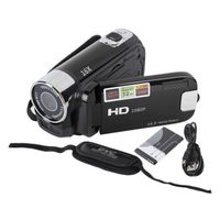 VBESTLIFE caméra 2 Caméra DV 1080P 16MP Écran rotatif TFT 2,7 pouces Caméra vidéo à zoom numérique 16x avec câble USB (Noir)