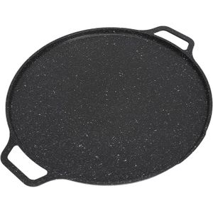 Poêle à Griller Coréenne Antiadhésive 36 Cm - Plaque BBQ Induction & Gaz Pour Cuisine Maison