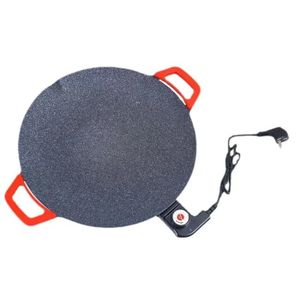 Eyccier Plaque Grill Barbecue Coréenne Anti-Adhésive - Poêle à Griller Viandes Et Légumes 32x3cm