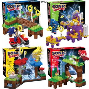 FIGURINE - PERSONNAGE Sonic the Hedgehog blocs assemblés jouets 4in1 #89