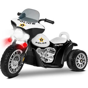 MOTO - SCOOTER Moto Electrique Police Playkin - Noir - Batterie R