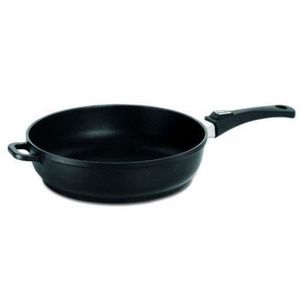 Wok en pierre granité et céramique 32 cm avec couvercle Natural Cook Professionnel Novalife tous feux sauf induction