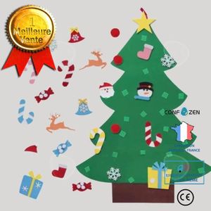 SAPIN - ARBRE DE NOËL C®  Ensemble d'arbre de Noël en feutre avec 26 orn