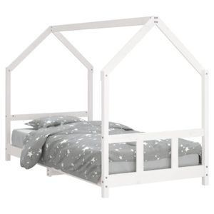 STRUCTURE DE LIT DIOCHE Cadre de lit pour enfants blanc 90x190 cm b