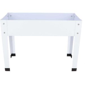 CARRÉ POTAGER - TABLE Carré potager en métal blanc 100.5 x 40.5 x 80.5 cm