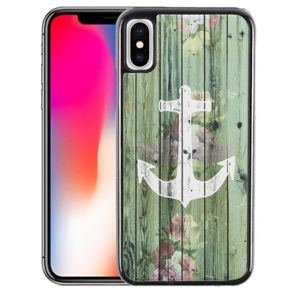 Coque Antichoc Pour Iphone Xr Bois Silicone Carte Monde