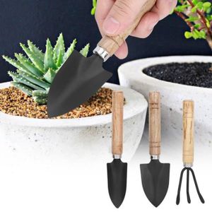 BRICOLAGE - ÉTABLI Outils de jardinage - GOTOTOP - Ensemble de 3 pièces - Pelle griffe râteau - Fleurs outils