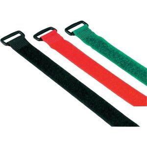 40 x kabelklettband 30 cm x 25 mm Rouge Velcro Velcro Serre-câbles bande avec œillet 
